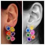 Color Theory Pencil Earrings Copper Base And..