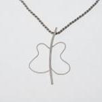 Butterfly Effect Necklace Minimal Abstract Modern..