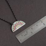 Over The Rainbow Sterling Silver Necklace Hand..